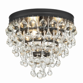 Calypso 10.5'' Crystal Teardrop Matte Black Flush Mount (205|135-MK)