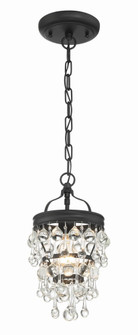 Calypso 7.25'' Crystal Teardrop Matte Black Chandelier (205|131-MK)