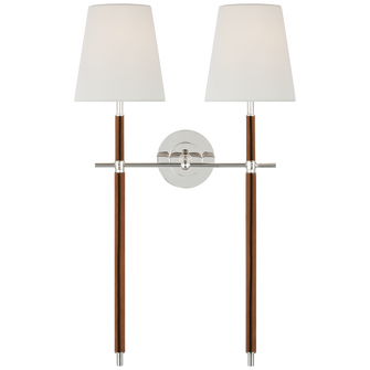Bryant Large Wrapped Double Tail Sconce (279|TOB 2584PN/NAT-L)