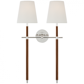Bryant Large Wrapped Double Tail Sconce (279|TOB 2584PN/NAT-L)