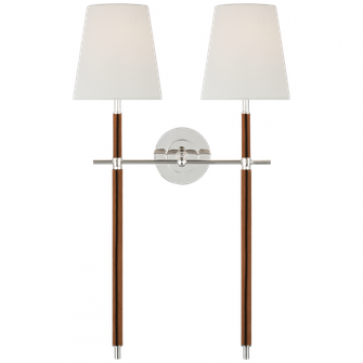 Bryant Large Wrapped Double Tail Sconce (279|TOB 2584PN/NAT-L)
