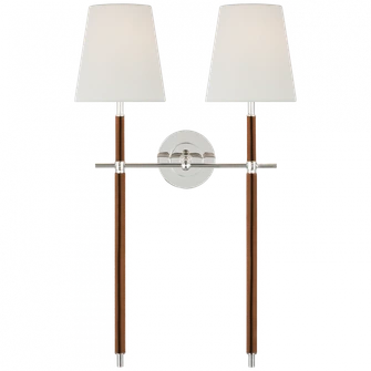 Bryant Large Wrapped Double Tail Sconce (279|TOB 2584PN/NAT-L)