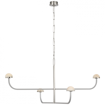 Pedra Two Tier Shallow Chandelier (279|KW 5624PN-ALB)