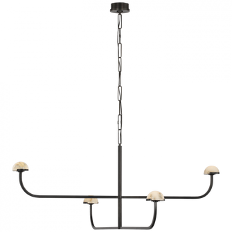 Pedra Two Tier Shallow Chandelier (279|KW 5624BZ-ALB)