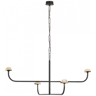 Pedra Two Tier Shallow Chandelier (279|KW 5624BZ-ALB)