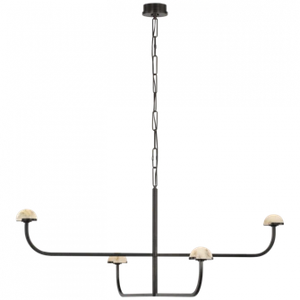 Pedra Two Tier Shallow Chandelier (279|KW 5624BZ-ALB)