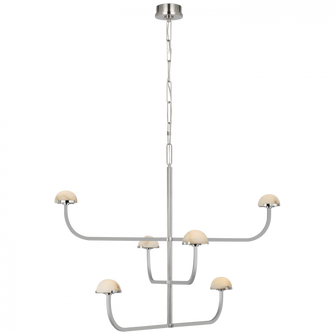 Pedra Three Tier Shallow Chandelier (279|KW 5623PN-ALB)