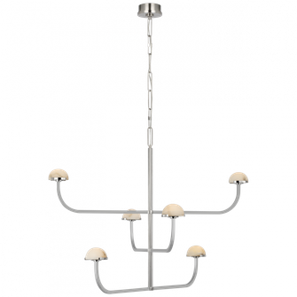 Pedra Three Tier Shallow Chandelier (279|KW 5623PN-ALB)