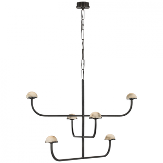 Pedra Three Tier Shallow Chandelier (279|KW 5623BZ-ALB)