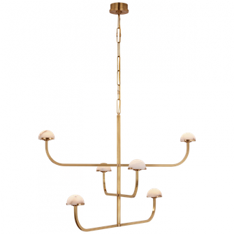 Pedra Three Tier Shallow Chandelier (279|KW 5623AB-ALB)