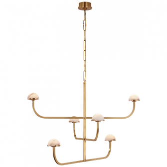 Pedra Three Tier Shallow Chandelier (279|KW 5623AB-ALB)
