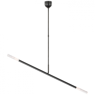 Rousseau Large Articulating Linear Chandelier (279|KW 5597BZ-SG) Rousseau Large Articulating Linear Chandelier (279|KW 5597BZ-SG)