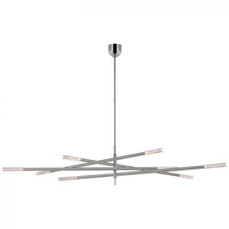 Rousseau Oversized Eight Light Articulating Chandelier (279|KW 5595PN-SG)