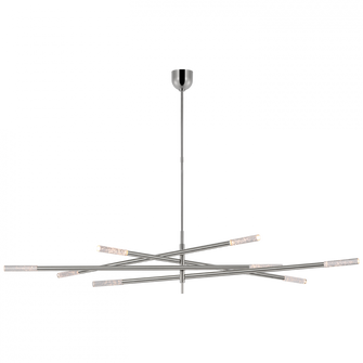 Rousseau Oversized Eight Light Articulating Chandelier (279|KW 5595PN-SG)