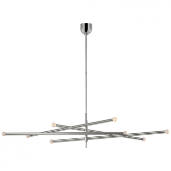 Rousseau Oversized Eight Light Articulating Chandelier (279|KW 5595PN-ECG)