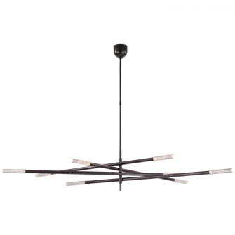 Rousseau Oversized Eight Light Articulating Chandelier (279|KW 5595BZ-SG)