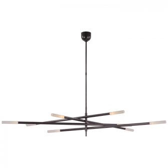 Rousseau Oversized Eight Light Articulating Chandelier (279|KW 5595BZ-EC)