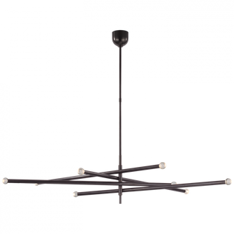 Rousseau Oversized Eight Light Articulating Chandelier (279|KW 5595BZ-CG)