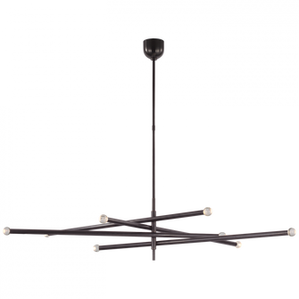 Rousseau Oversized Eight Light Articulating Chandelier (279|KW 5595BZ-CG)