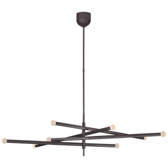 Rousseau Grande Eight Light Articulating Chandelier (279|KW 5589BZ-ECG)