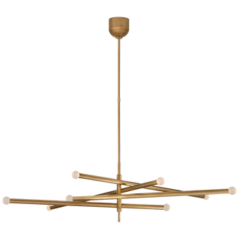 Rousseau Grande Eight Light Articulating Chandelier (279|KW 5589AB-ECG)