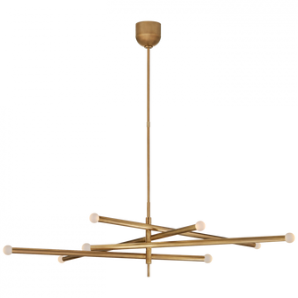 Rousseau Grande Eight Light Articulating Chandelier (279|KW 5589AB-ECG)