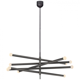 Rousseau Grande Ten Light Articulating Chandelier (279|KW 5587BZ-ECG)
