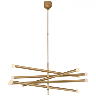 Rousseau Grande Ten Light Articulating Chandelier (279|KW 5587AB-ECG)