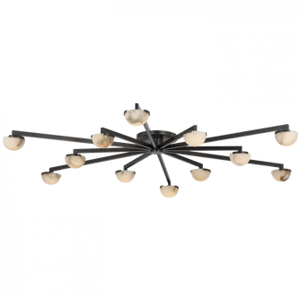 Pedra Grande Staggered Arm Flush Mount (279|KW 4624BZ-ALB)