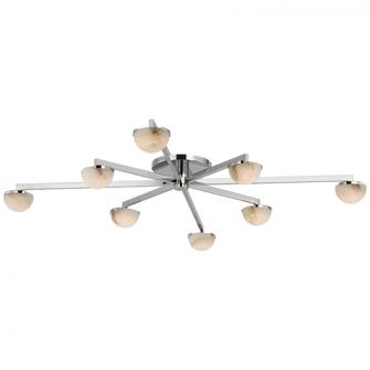 Pedra Extra Large Staggered Arm Flush Mount (279|KW 4623PN-ALB)