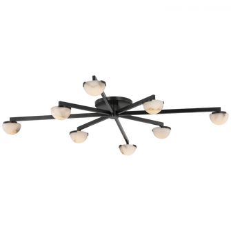 Pedra Extra Large Staggered Arm Flush Mount (279|KW 4623BZ-ALB)