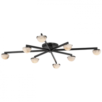 Pedra Extra Large Staggered Arm Flush Mount (279|KW 4623BZ-ALB)
