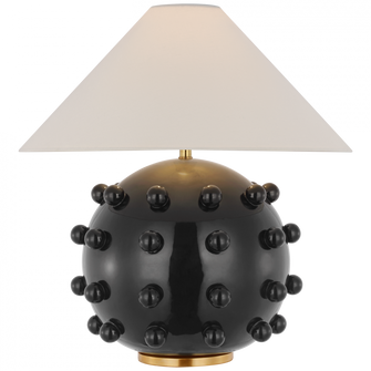 Linden Medium Orb Table Lamp (279|KW 3027BLK-L)