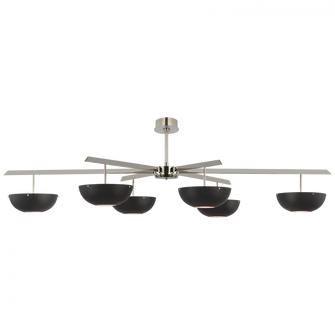Valencia Grande Six Light Chandelier (279|ARN 5521PN-BLK)