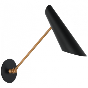 Franca Single Library Wall Light (279|ARN 2412HAB-BLK)