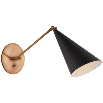 Clemente Single Arm Library Sconce (279|ARN 2025BLK)