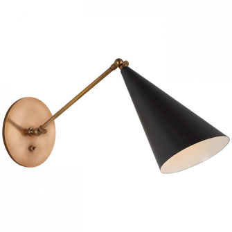 Clemente Single Arm Library Sconce (279|ARN 2025BLK)