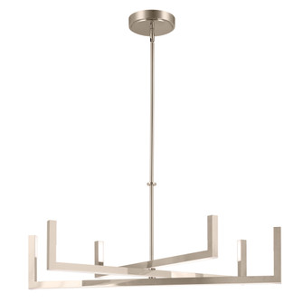 Priam 43.75 Inch 6 Light LED Chandelier in Polished Nickel (2|84328PN)