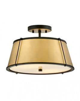 Medium Semi-Flush Mount (87|4893BK-LDB)