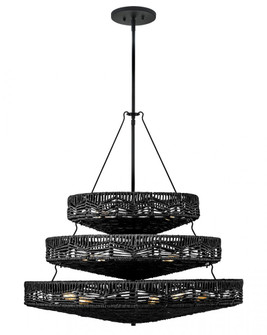 Medium Multi Tier Chandelier (87|42308BK-BK)