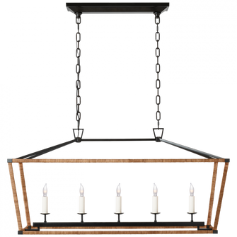 Darlana Medium Rattan Wrapped Linear Lantern (279|CHC 5765AI/NRT)