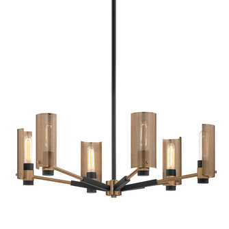 Pilsen Chandelier (52|F6876-SFB/PBR)