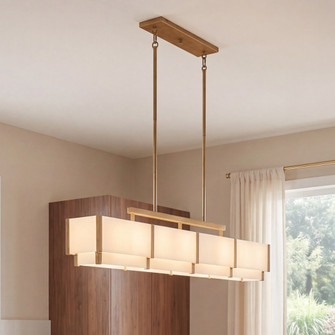 Orleans 8-Light Linear Chandelier in Distressed Gold (128|1-2332-8-60)