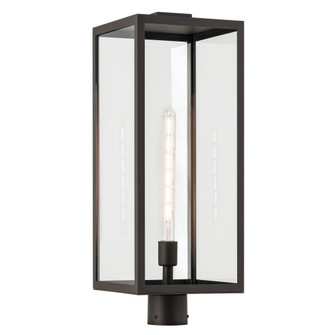 Branner 25.5 inch 1 Light Outdoor Post Light with Clear Glass in Olde Bronze (2|59115OZ)