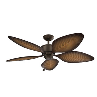 56'' Nani 5 Blade Weather+ Outdoor Ceiling Fan in Satin Natural Bronze and Ivory with Walnut Blad (2|310095SNB)