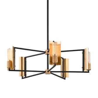 EMERSON 5LT CHANDELIER (52|F6785-SBK/BBA)