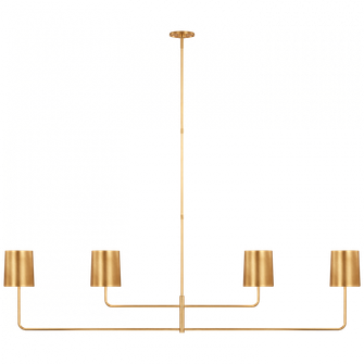 Go Lightly 70'' Four Light Linear Chandelier (279|BBL 5087G-G)