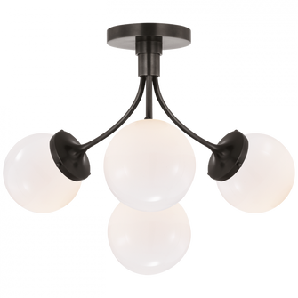 Prescott Medium Semi-Flush Mount (279|KS 4407BZ-WG)