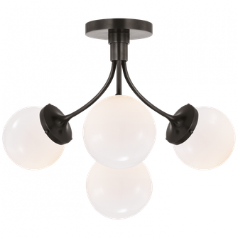 Prescott Medium Semi-Flush Mount (279|KS 4407BZ-WG)