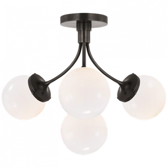 Prescott Medium Semi-Flush Mount (279|KS 4407BZ-WG)